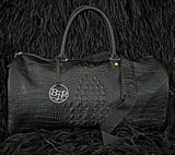 Large Duffle/Weekender - Hornback Embossed Leather