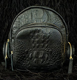 Medium Backpack - Hornback Embossed Leather