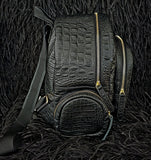 Large Backpack - Hornback Embossed Leather